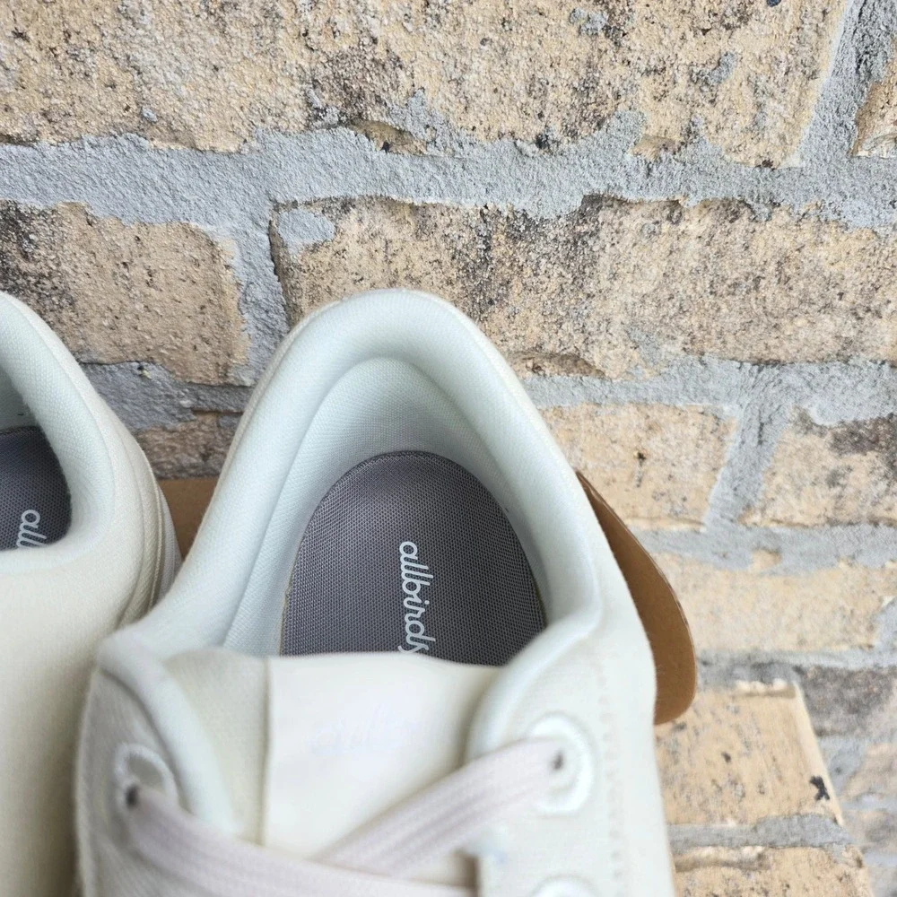 Allbirds Canvas Pacer Mens 11 Natural White Blizzard Organic Cotton Sneaker